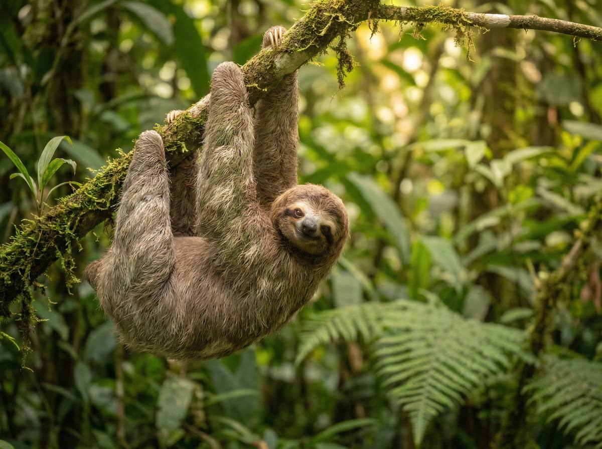 网红主播树懒视频 - 热带雨林树懒慢生活视频演示